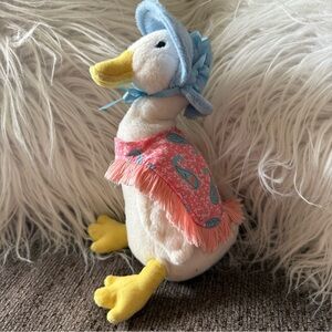 Gund Beatrix Potter Peter Rabbit Jemima Puddle-Duck Toy Goose Plushy